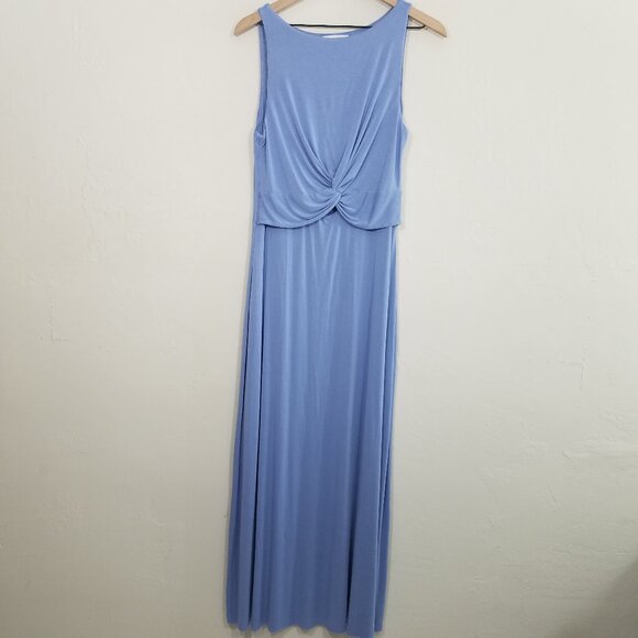 Bailey 44 Maxi Dress Sleeveless Blue Stretch Size L - Picture 1 of 8